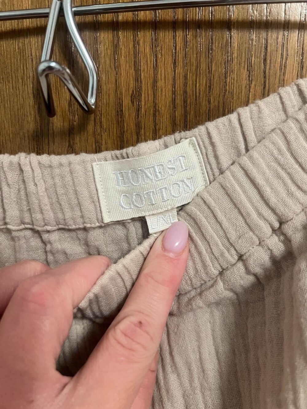 Honest Cotten beige trousers - L/XL - Picture 3 of 4
